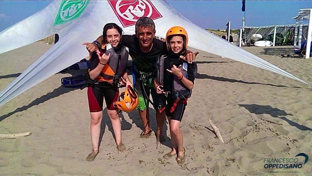 tuo figlio nel kitesurf