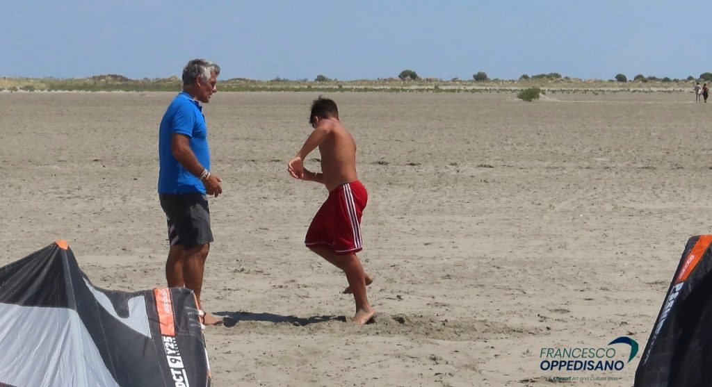 Tuo figlio nel kitesurf