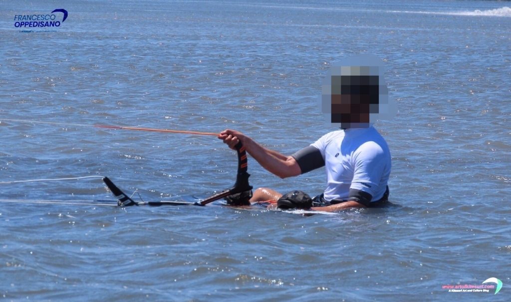 Classico errore inconsapevole nel rilanciare un kite.