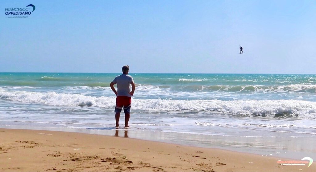 Corso avanzato di kitesurf allievo Artofkitesurf