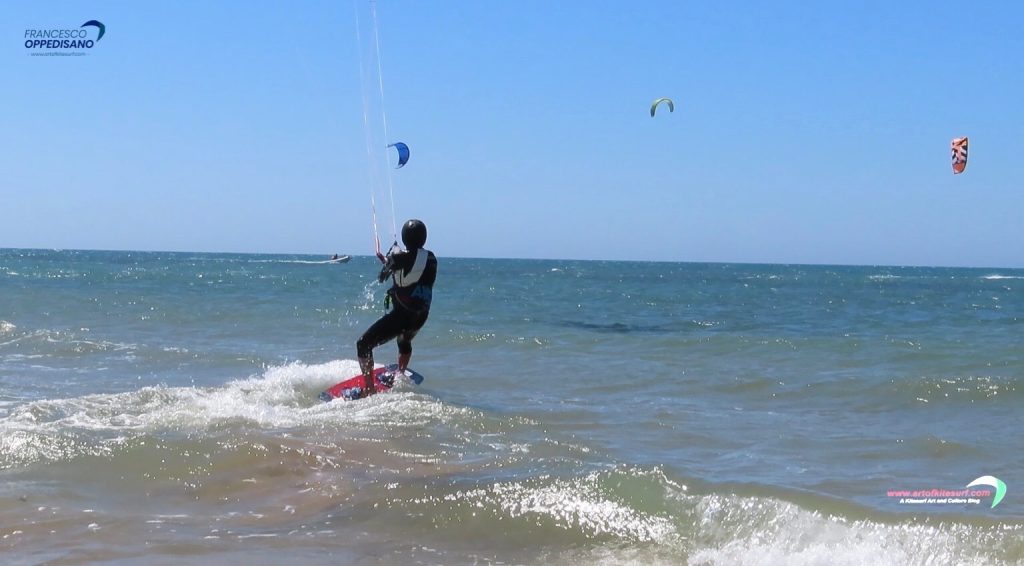 La partenza nel kitesurf