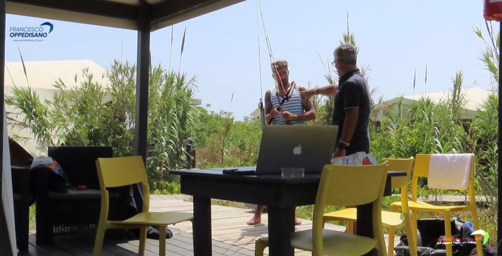La partenza nel kitesurf