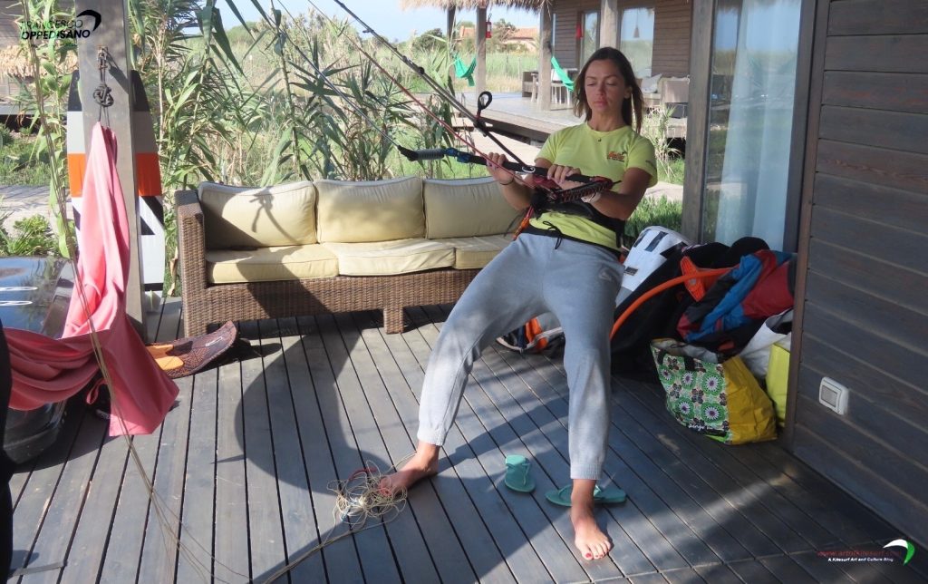 La partenza nel kitesurf