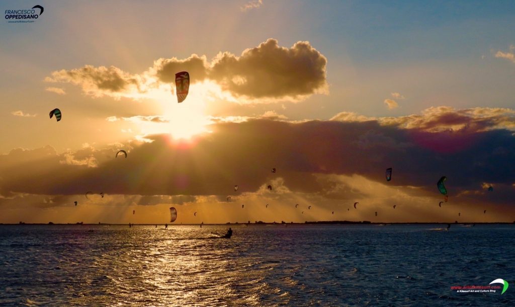 la partenza nel kitesurf