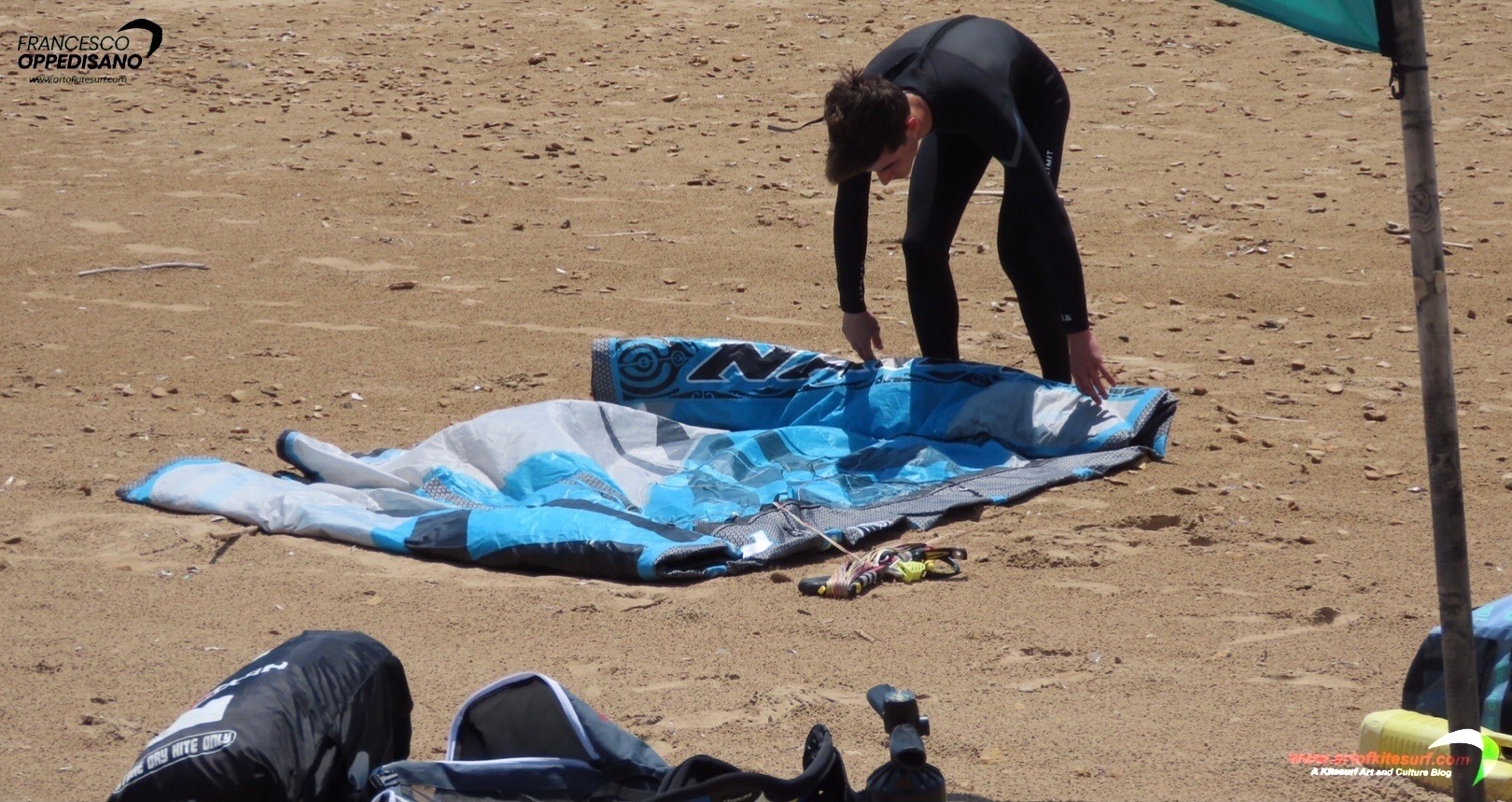 Difendersi dal mercato dell'usato nel kitesurf controllo della struttura.