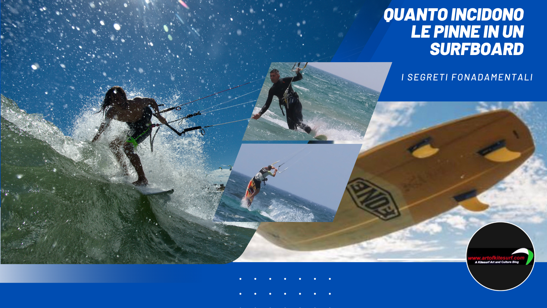 I segreti delle pinne in un surfboard