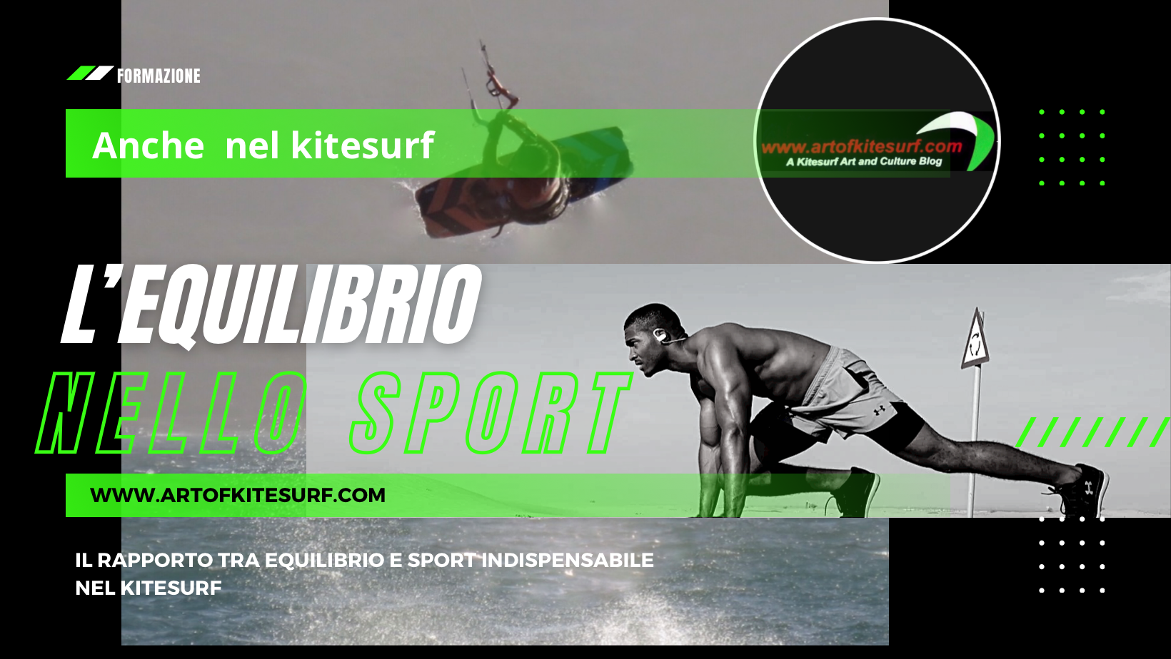 Equilibrio nel kitesurf