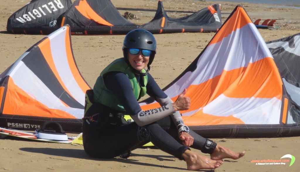 Le regole nel kitesurf allieva Artofkitesurf in uno suo schoolmaster