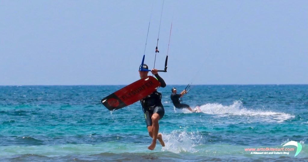 Transizioni nel kitesurf allievo Artofkitesurf