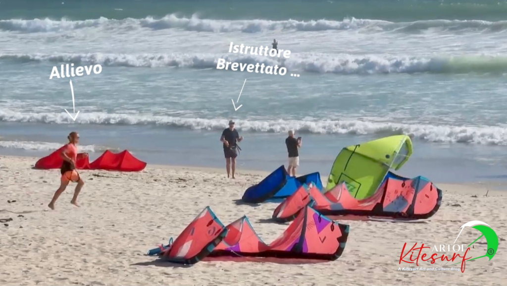 La responsabilità nel kitesurf l'istruzione