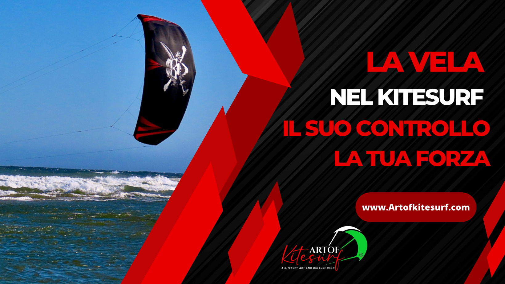 La vela nel kitesurf il suo controllo