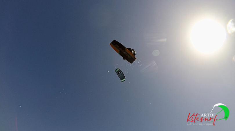 La vela nel kitesurf allievo Artofkitesurf