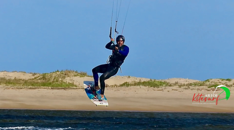 Tutorial di kitesurf riallineamento del corpo prima dell'atterraggio