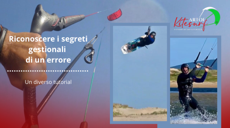 Visione di un errore nel kitesurf tutorial