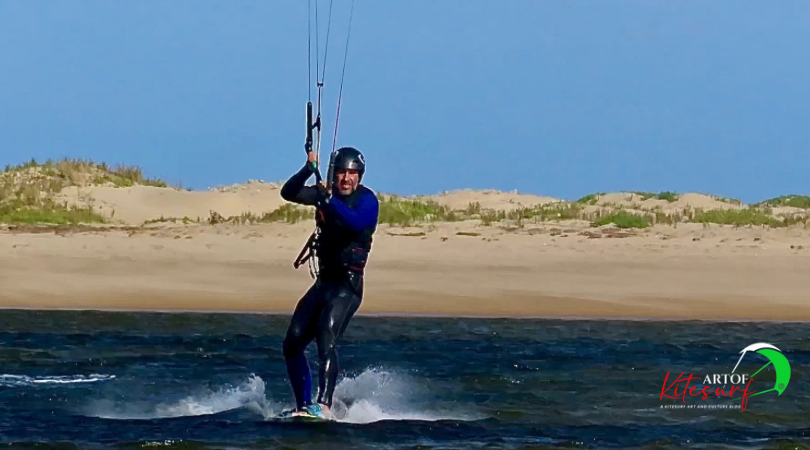 Tutorial di kitesurf atterraggio centrale con tavola piatta