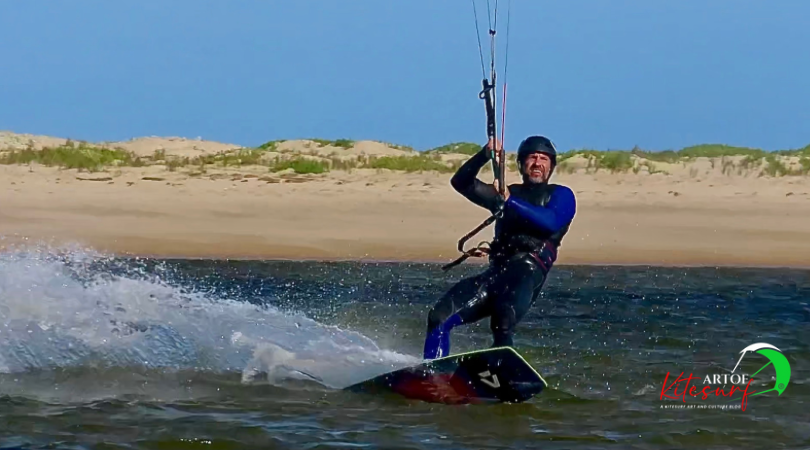 Tutorial di kitesurf conclusione della manovra backloop
