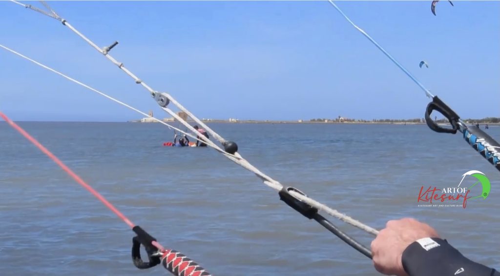 Lo stallo del kite. Poco vento ala scarica