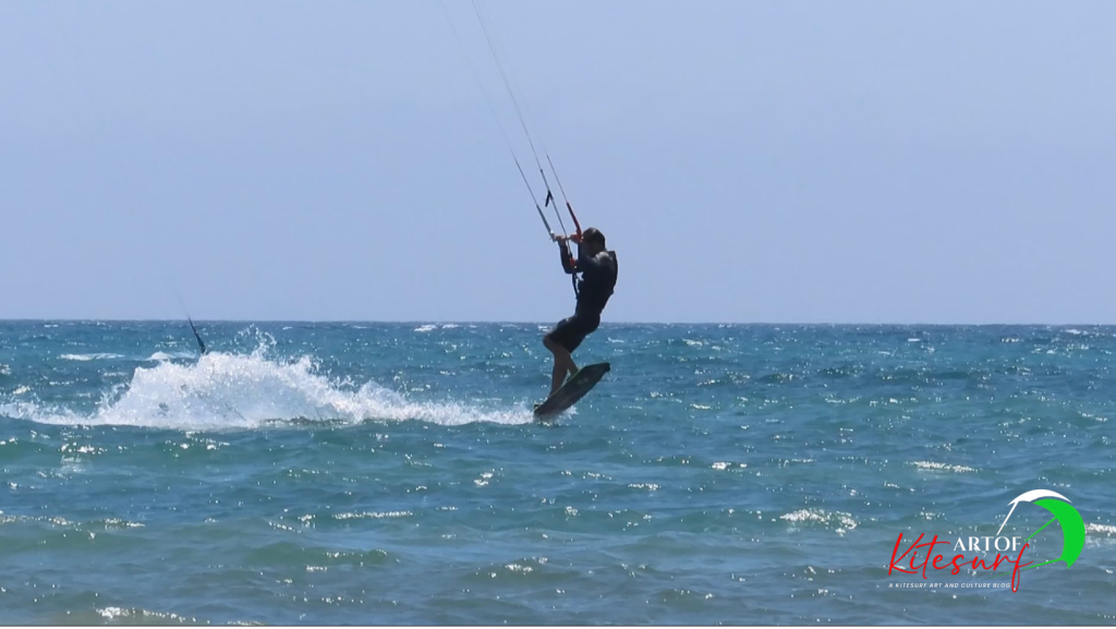 Front loop nel kitesurf quarto step