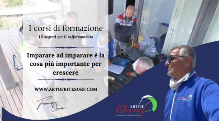 i corsi di formazione nel kitesurf
