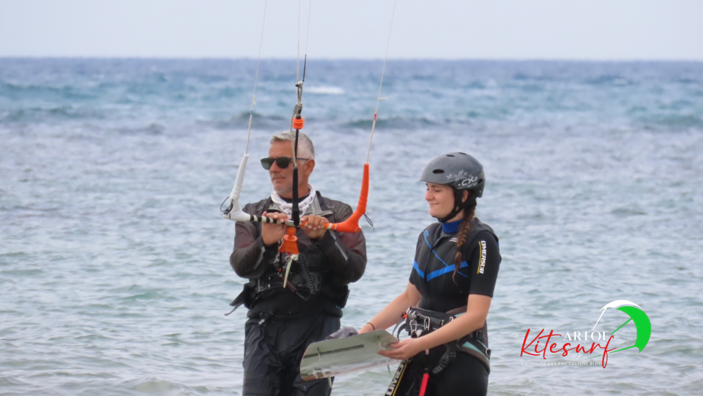 Apprendimento motorio Allieva Artofkitesurf
