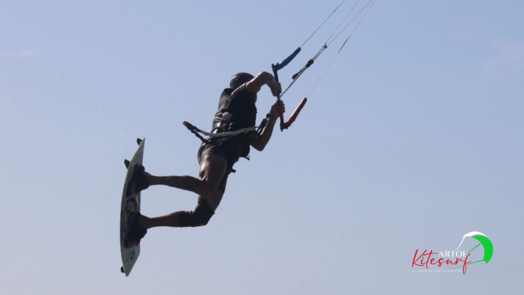 Allievo Artofkitesurf i loop nel kitesurf