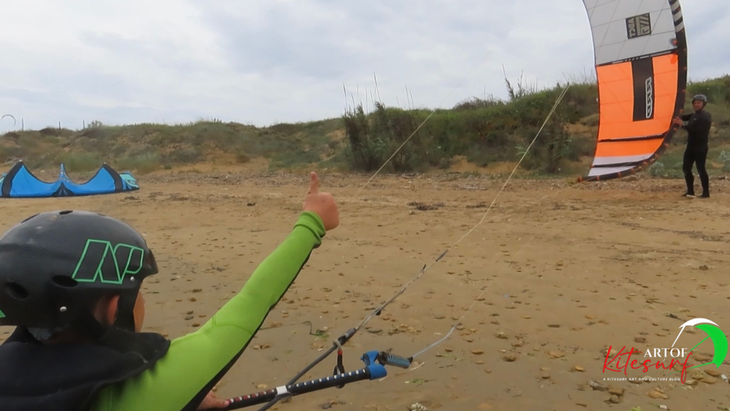Un piccolo allievo di Artofkitesurf