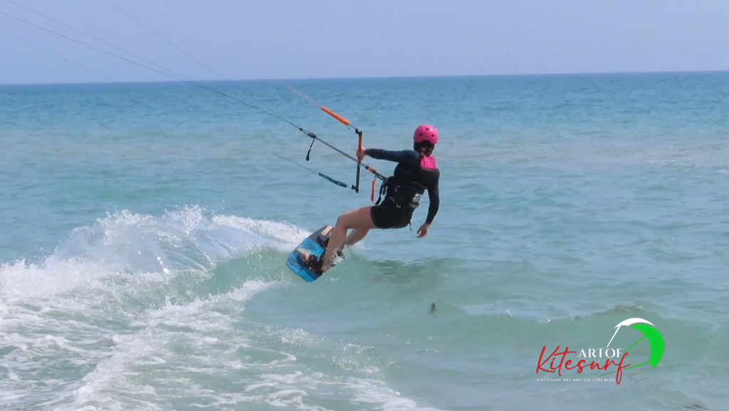 L'uscita da un cambio bordo di Marica allieva Artofkitesurf