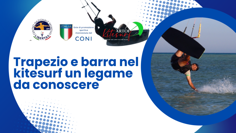 Trapezio e barra nel kitesurf