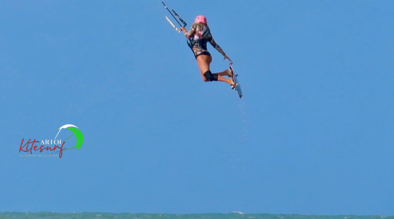 Kitesurf manovre base "Allieva Artofkitesurf"